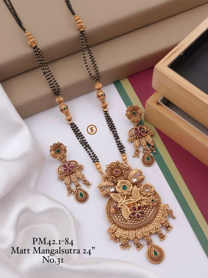 PM 42 Matte Designer Mangalsutra Wholesale Shop In Surat
